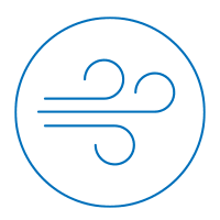 evaporative cooling providing fresh air into the building