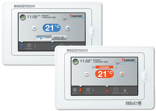 MagIQtouch controller heating and cooling combined